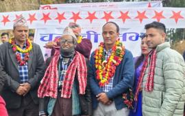 तामाकोशीमा नेपाली कम्युनिस्ट पार्टी (नेकपा)को चुनावी सभा, दर्जनौँ नेता तथा कार्यकर्ता पार्टी प्रवेश